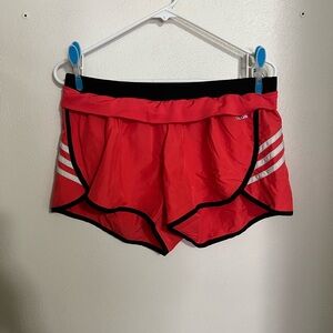 Women's Red Athletic Shorts
